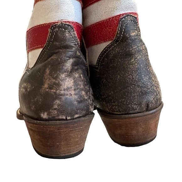 Roper American Beauty Flag Ankle Boots, Sz 9 - Picture 10 of 16